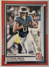2025 Donruss #34 DeVonta Smith Press Proofs Red