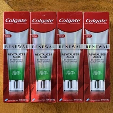 4x Colgate Renewal Toothpaste Enamel Fortify Revitalizes Gum Clean Mint Gel 3oz