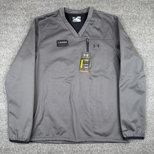 Under Armour Storm Pullover Jacket Mens Medium Gray Athletic Sport Baseball NWT