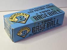 1990 BOWMAN MLB BASEBALL COMPLETE FACTORY SEALED SET More Scarce Blue Retail Box