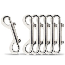 6 Pcs 3.5 Inch Double Ended Bolt Snaps Hook, Zinc Alloy Double Snap Hook Chai...