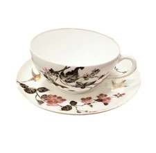 Limoges Haviland France Porcelain Cup & Saucer Set by Charles Field CHF