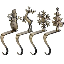 Christmas Stocking Holders for Mantle - Stocking Hangers for Mantel Stocking ...
