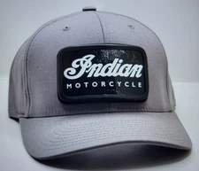 Indian Motorcycles Hat, Metal Patch,  Decky, Flat Bill, Snapback