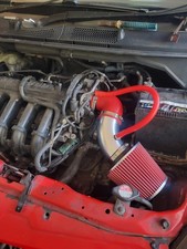AIR INTAKE SYSTEM FILTER KIT FOR 2006-2008 HONDA FIT JAZZ 1.5L L4 (RED)