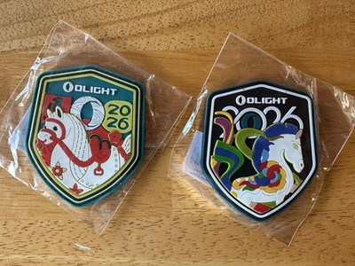 Olight Oteam Swag Year Of The Horse Patches Set Of 2 Blue Red Teams New Sealed