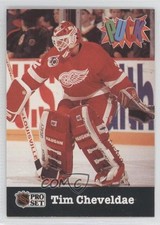 1991-92 Pro Set Puck Tim Cheveldae #7 0a1