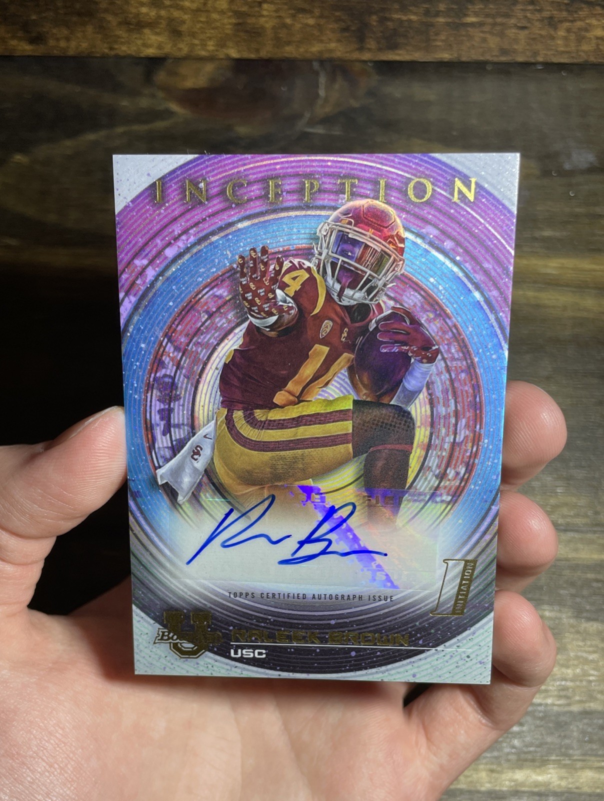 2022 Bowman Inception Raleek Brown Auto - Longhorns