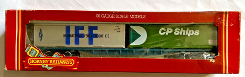 Hornby R306 Freightliner Wagon mit CP & IFF Containern - (3985) | Condition: Used