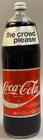 Vtg 70s 80s COKE COCA-COLA GLASS BOTTLE FULL & SEALED 48 OZ Crowd Pleaser RARE