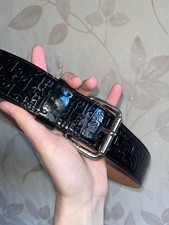Vintage Varnish Dolce Gabbana Metal Big Logo DG Monogram Belt Y2K 95 cm - 38 in