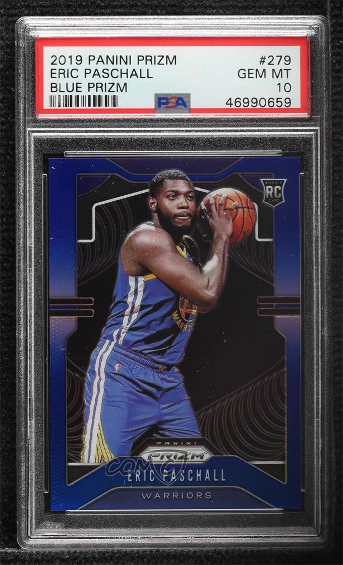 2019-20 Panini Prizm Rookie Blue 141/199 Eric Paschall #279 PSA 10 GEM MT 8vc