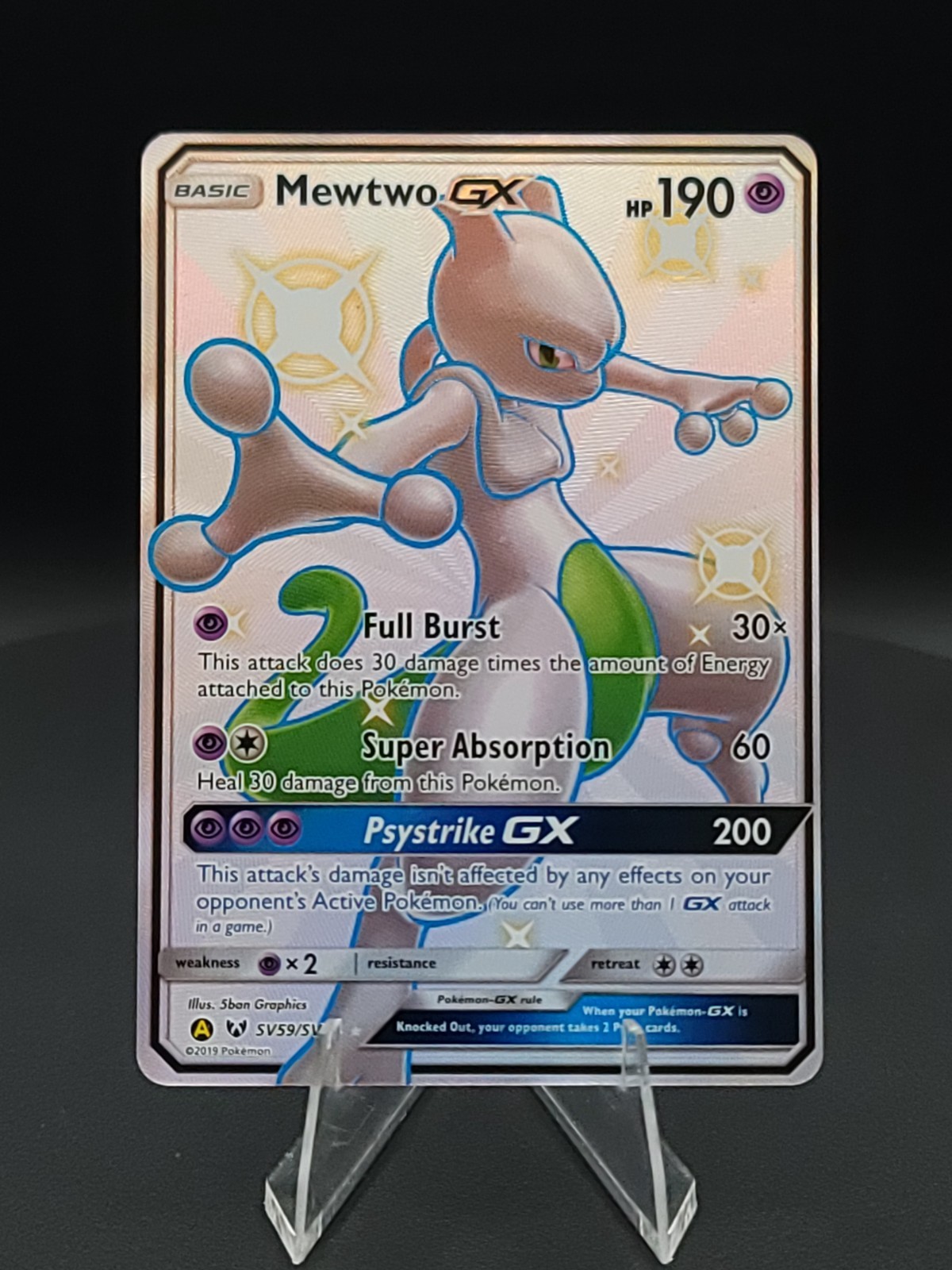 Mewtwo GX SV59/SV94 Hidden Fates Shiny Vault Pokemon TCG Card NM | eBay