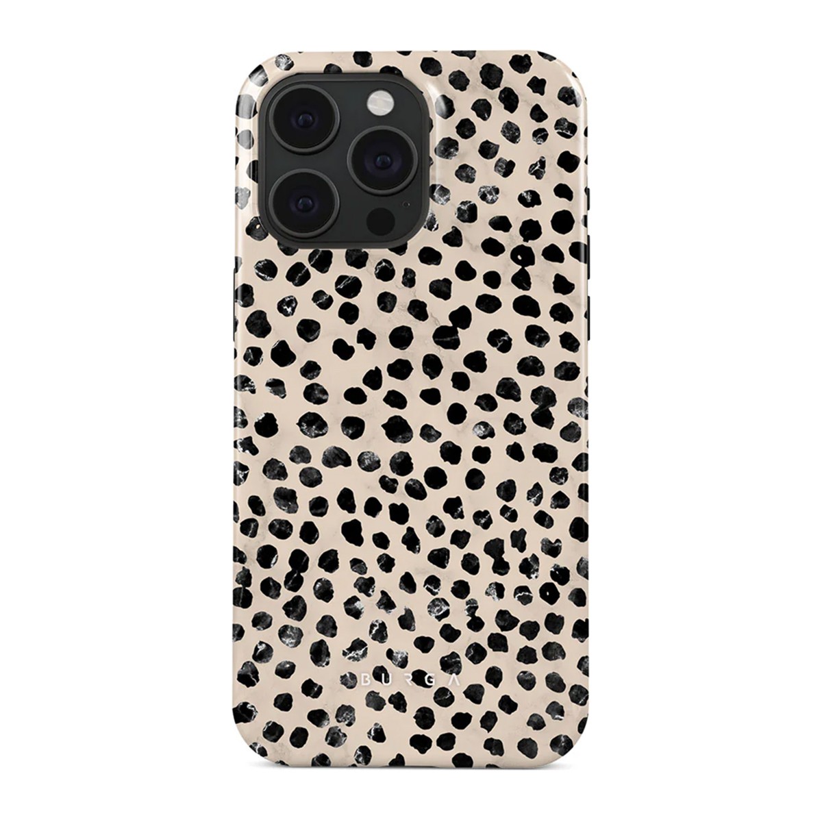 Coque iPhone 15 Pro Max antichoc Burga beige résout le risque de casse