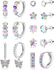 Hypoallergenic Earrings for Girls Women Surgical Stainless Steel Hoop Earrings f