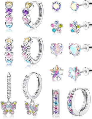 Hypoallergenic Earrings for Girls Women Surgical Stainless Steel Hoop Earrings f