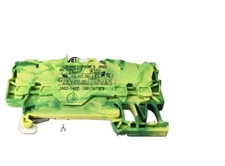 100PCS Connector 2002-1407 Four-wire self-locking spring yellow-green ground