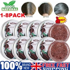 8/5x Organic Grey Reverse Shampoo Bar -Essence Hair Beard Darkening Shampoo Soap