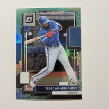 2022 Panini Donruss Optic - Teoscar Hernandez #123 Green Dragon Prizm /99