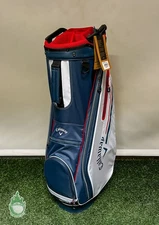 New 2023 Callaway CHEV 14 Way Golf Cart Carry Bag Red/White/Blue