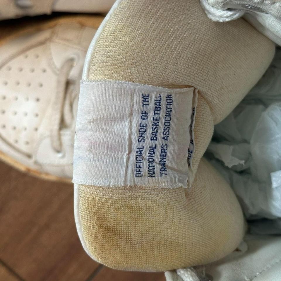 Rare Vintage Spot-Bilt NBTA Basketball Shoes Men's US 11 White High Top NBA