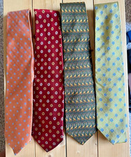 Brooks Brothers Ties 100 Silk lot of four
