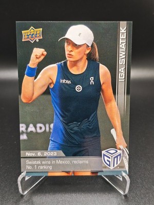   Iga Swiatek Rookie Tennis Card 2023 Upper Deck Game Dated Moments #IS