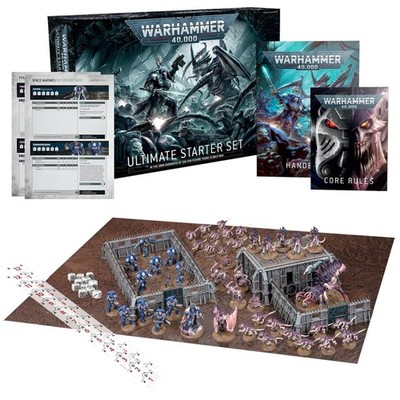 Warhammer 40K Starter Set with Space Marines & Tyranids%