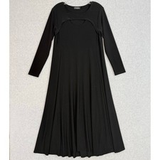 Sympli Keyhole Cut Out Maxi Dress Size 8 Slinky Career Event Travel Capsule