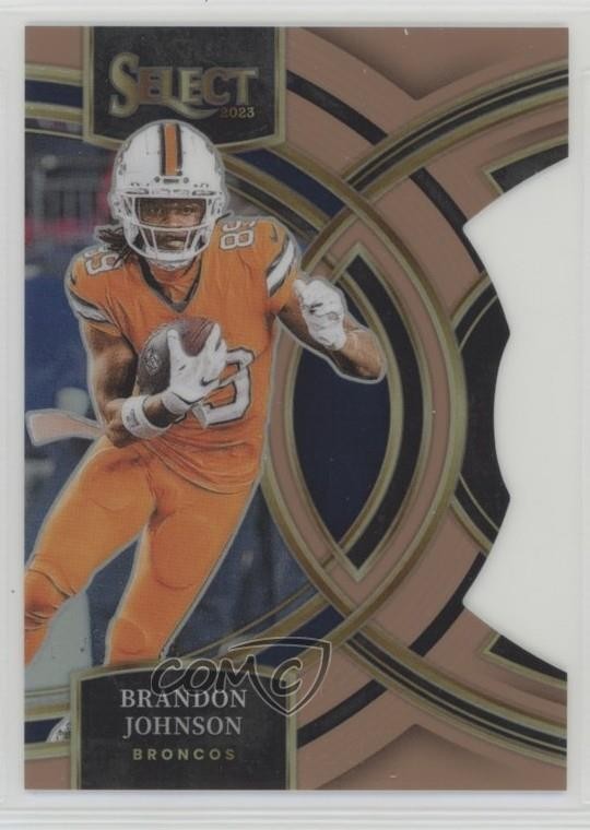2023 Panini Select Premier Level Copper Prizm Die-Cut /299 Brandon Johnson 0c3