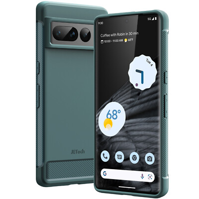 SEAHAI Cover Per Google Pixel 7 Pro – Custodia In TPU Con Glitter E Anello 360°, Supporto Magnetico, Nero - 3