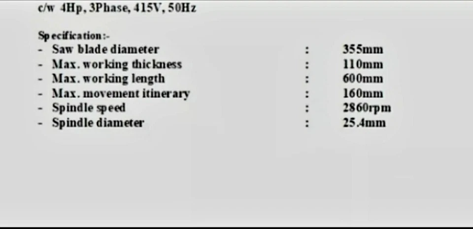 Radial Arm Saw ( Model : FH-2236 ) - Image 4 of 4