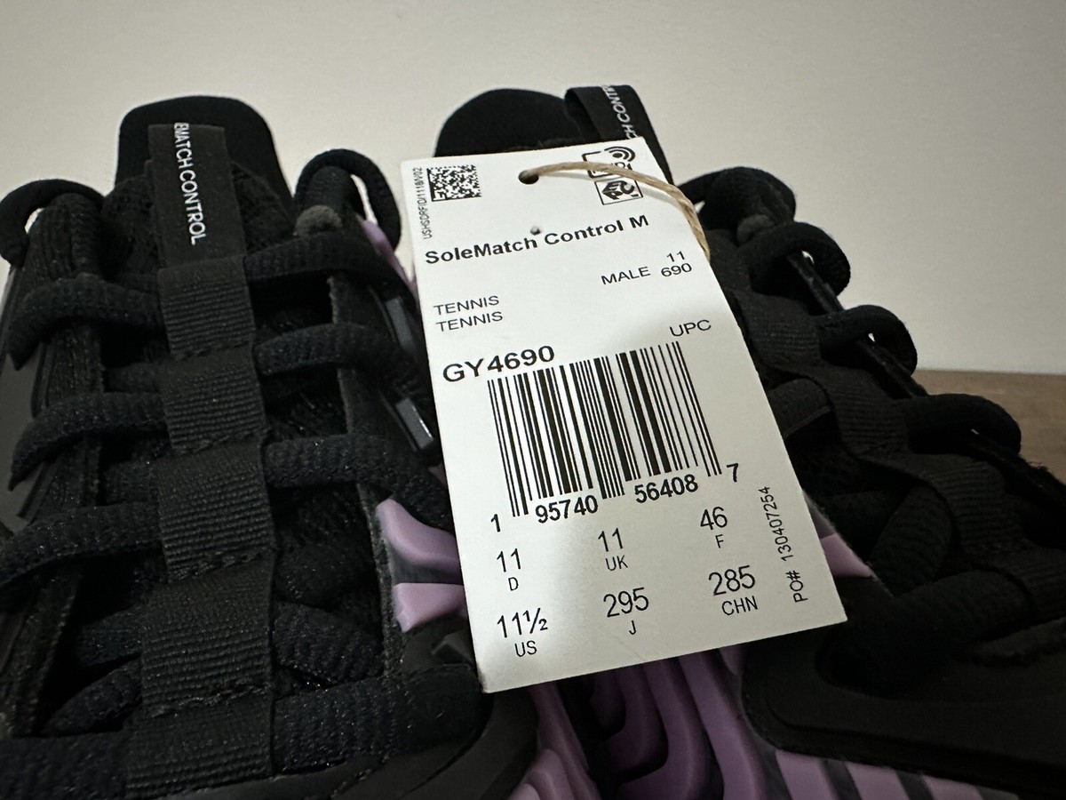 ADIDAS SOLEMATCH CONTROL BLACK SIGNAL GREEN PULSE LILAC