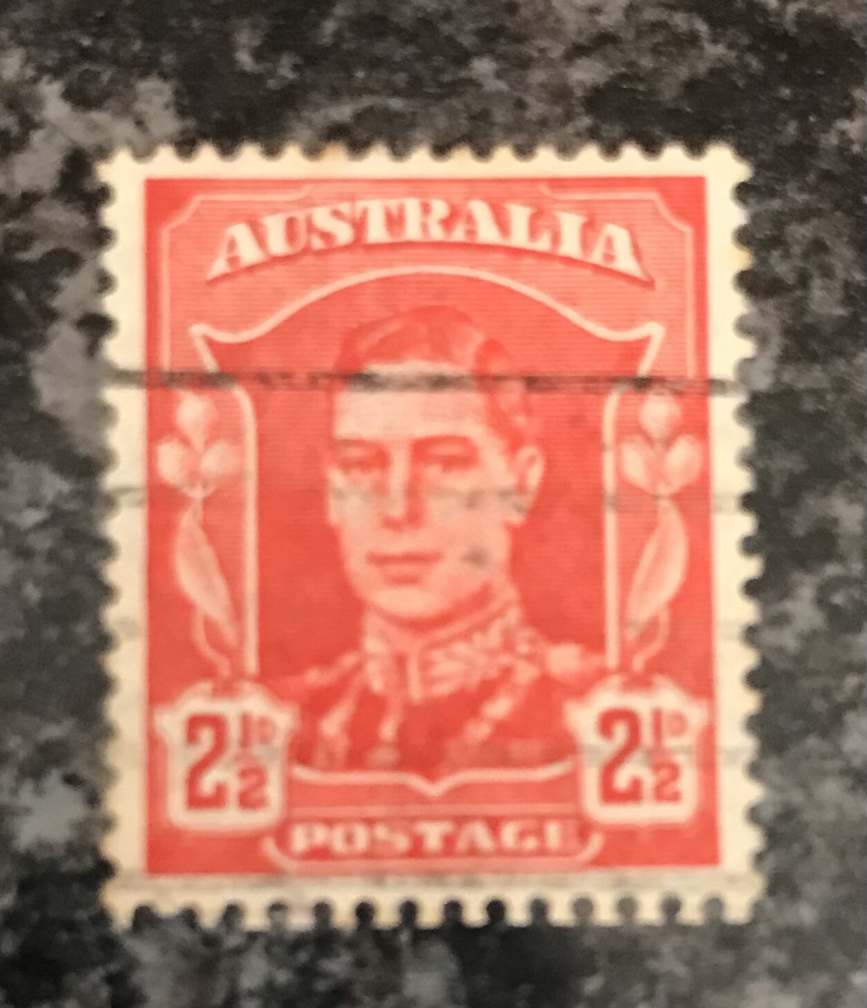 Australia King VI Stamp Pre Decimal 2 1/2D Australian Stamp Rare