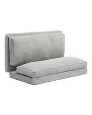 VEVOR Canapé-lit fauteuil-lit pliant 3 en 1 housse lavable gris clair (full)