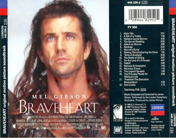 James Horner – Braveheart (1995) Score CD / First Pressing!! - Bild 2 von 2