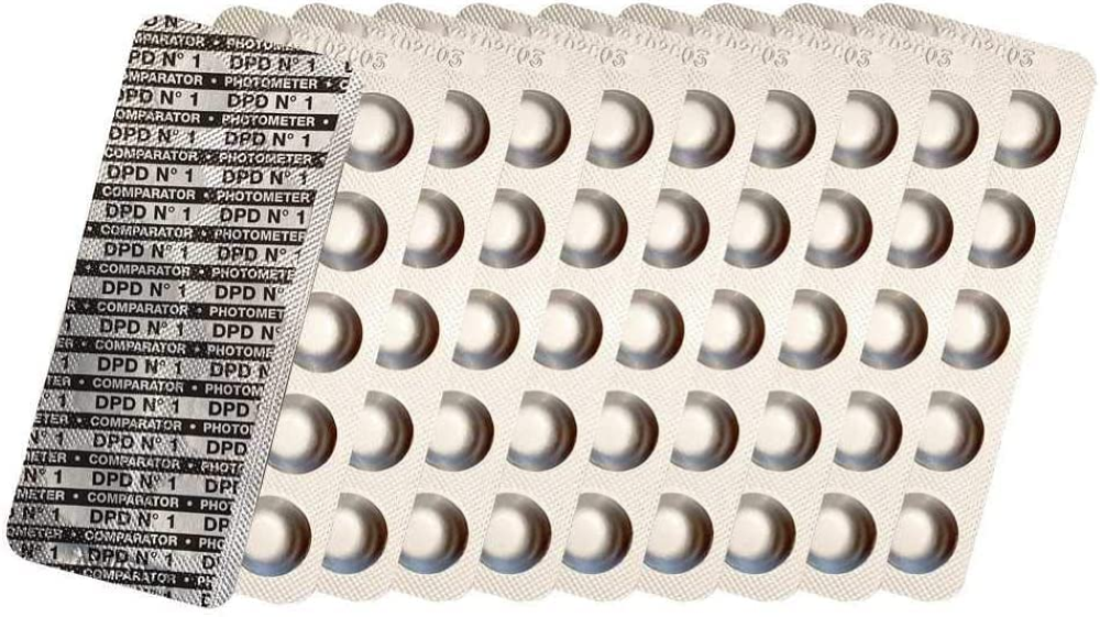 pastiglie per test fotometrici 100x Refill-Mix, Chlor DPD1, DPD3, valore del pH