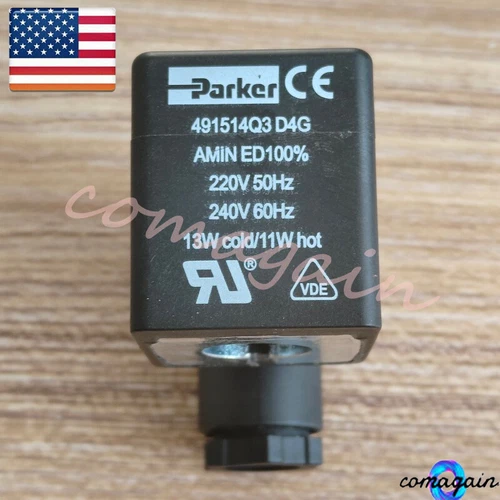 New Replacement For Parker 491514Q3 D4G 220-240V Solenoid Valve Coil