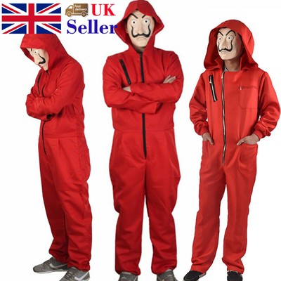 Adults Kids Money Heist Bank Robber Costume La Casa De Papel House Of Paper Mask Ebay