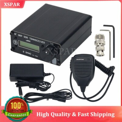HamGeek uSDX-8Band HF QRP SDR Transceiver All Mode SSB/CW Transceiver LCD