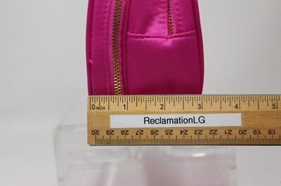 PRADA CANDY Pink Makeup Pouch Double Zip Travel Bag Cosmetic