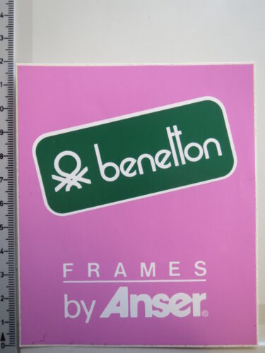 Aufkleber Sticker Benetton - Frames by Anser Sponsor Formel 1 90er Jahre P(1910) - Picture 1 of 1