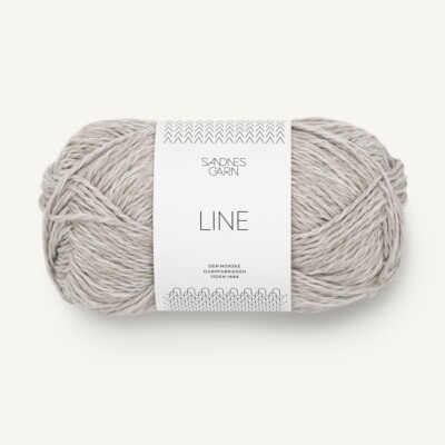 LINE von SANDNES GARN - PERLEGRÅ (3820) - 50 g / ca. 110 m Wolle