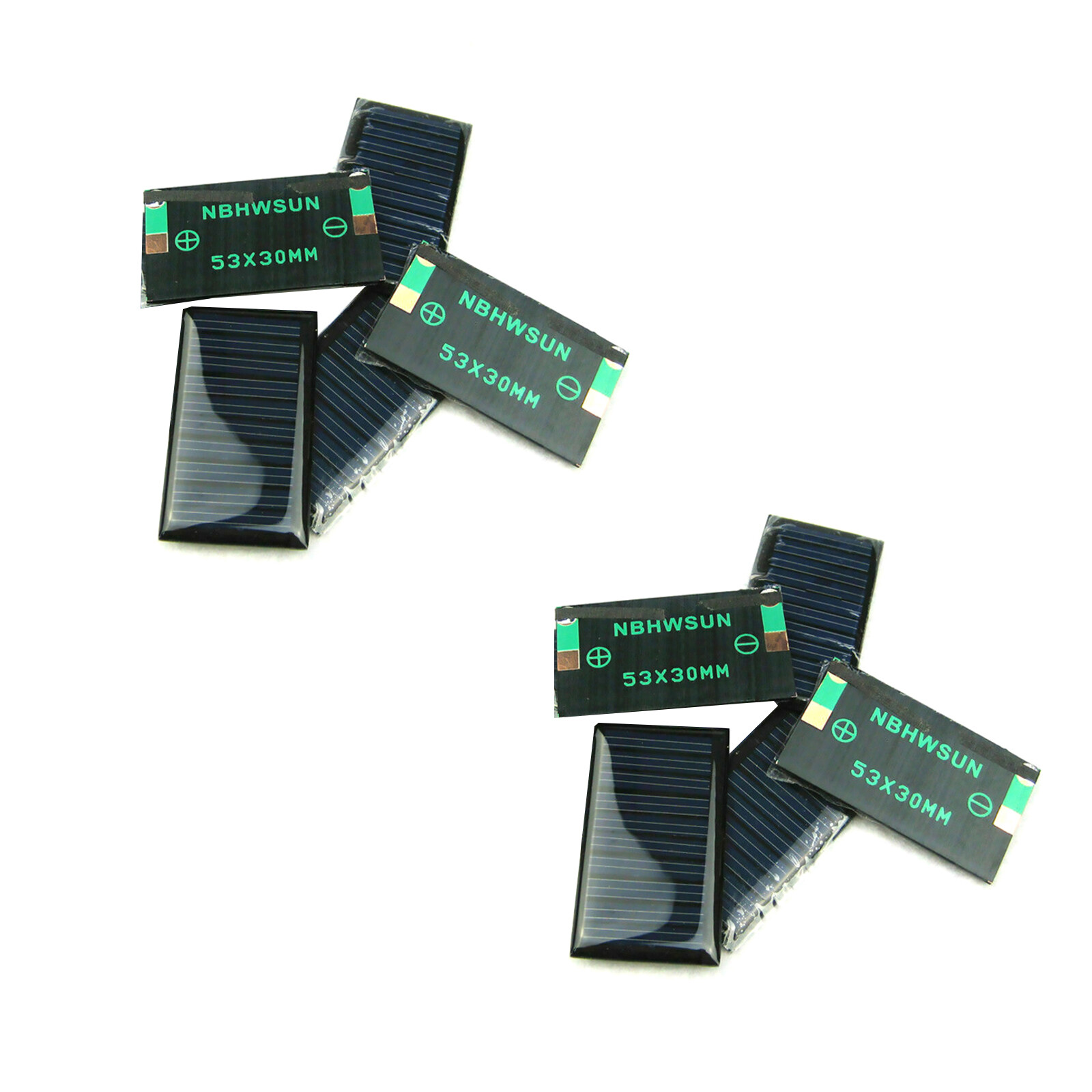 10Pack DIY Toy 5V 30mA 53X30mm Micro Mini Small Power Solar Cells Panel