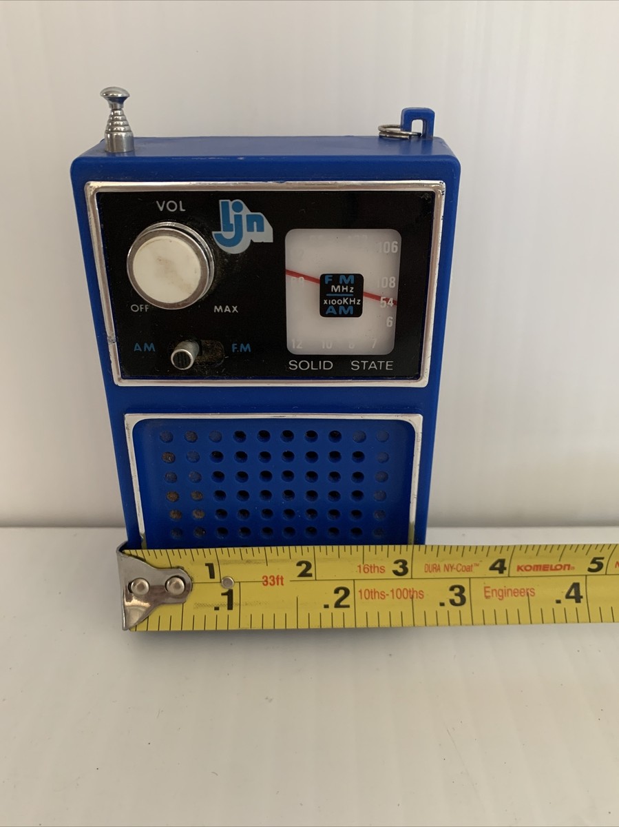 Vintage AM FM Radio Solid State Ljn Andy Gibb Model No. 7081