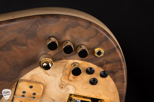 Fodera Monarch Deluxe Yin Yang 5 - Buckeye/Walnut #M55551D - Picture 16 of 20