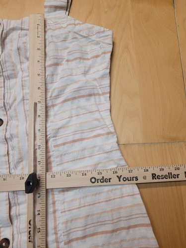 Roxy Sweeter Dreams Mini Dress, River Snow White Stripe Size Large Ships Free - Picture 5 of 8