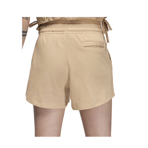 Air Jordan Women's Knit Shorts FN5795-244 Medium Brown/Desert Dust SZ XS-3XL - Picture 2 of 5