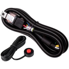 12V Car Horn Relay Wire Wiring Harness Button Switch Kit Truck Horn Train Horn
