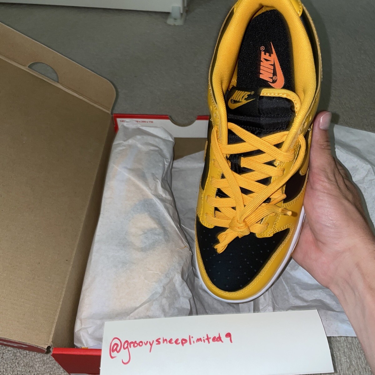 Size 9 - Nike Dunk Low Championship Goldenrod 2021 | eBay